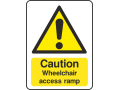 Caution Wheelchair Access Ramp